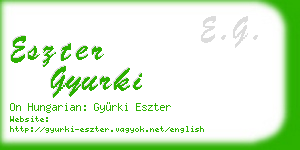 eszter gyurki business card