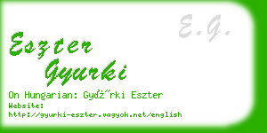 eszter gyurki business card